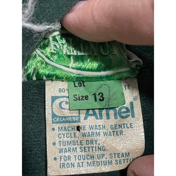 VTG Patty ONeil Dress Sleeveless A-Line Midi Sz 13 Terry Green St Patricks Irish - Picture 6 of 10